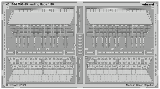 Eduard 481044 1:48 Mikoyan MiG-15 landing flaps