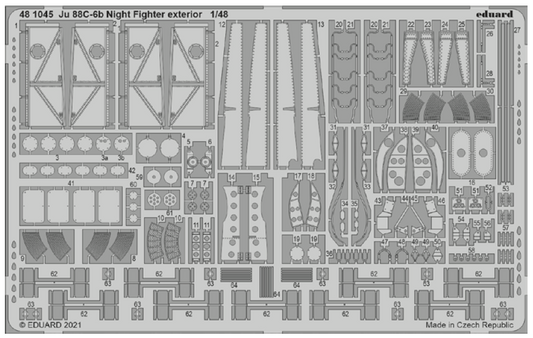 Eduard 481045 1:48 Junkers Ju-88C-6b Night Fighter exterior