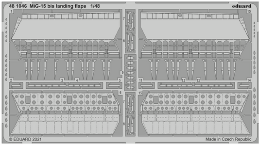 Eduard 481046 1:48 Mikoyan MiG-15bis landing flaps