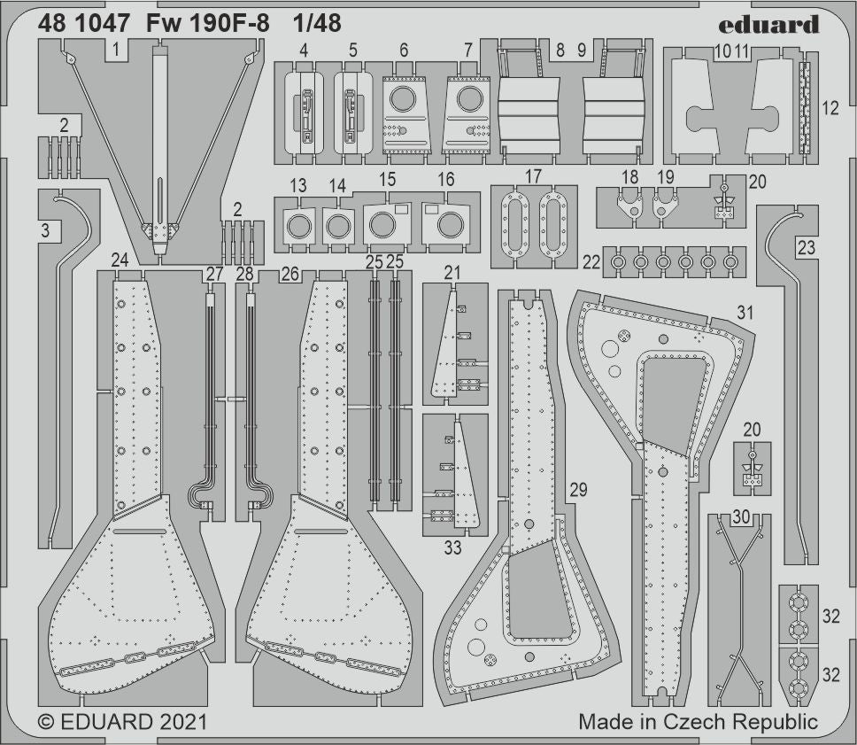 Eduard 481047 1:48 Focke-Wulf Fw-190F-8