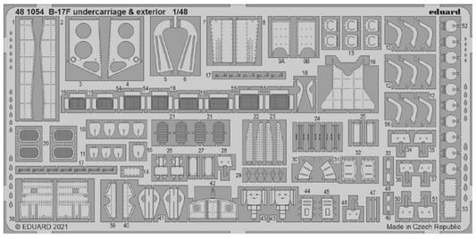 Eduard 481054 1:48 B-17F Flying Fortress undercarriage & exterior