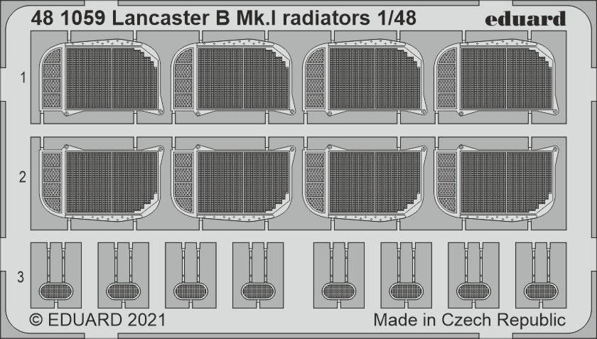 Eduard 481059 1:48 Avro Lancaster B.I radiators