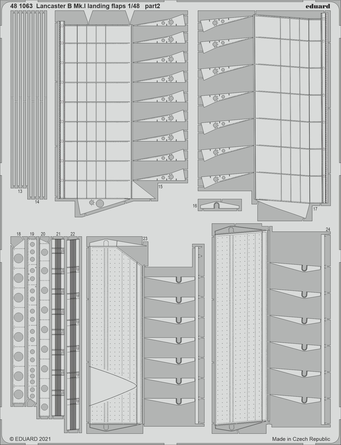 Eduard 481063 1:48 Avro Lancaster B.I Landing Flaps