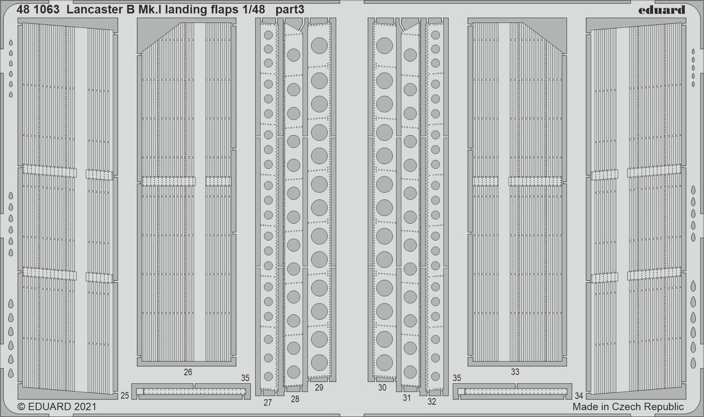 Eduard 481063 1:48 Avro Lancaster B.I Landing Flaps