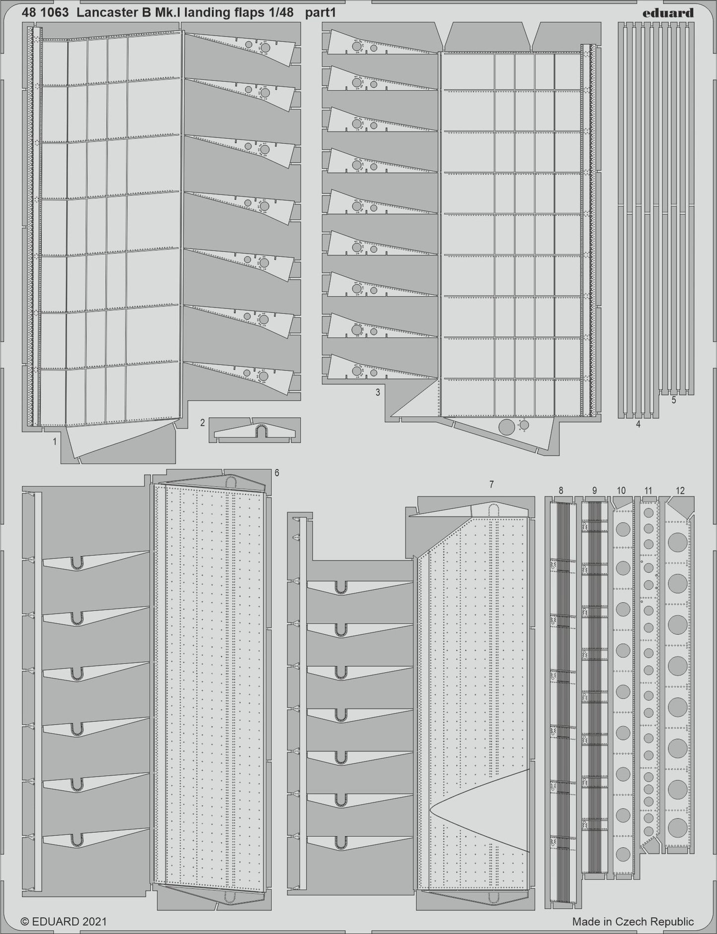Eduard 481063 1:48 Avro Lancaster B.I Landing Flaps