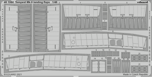 Eduard 481064 1:48 Hawker Tempest Mk.II Landing Flaps