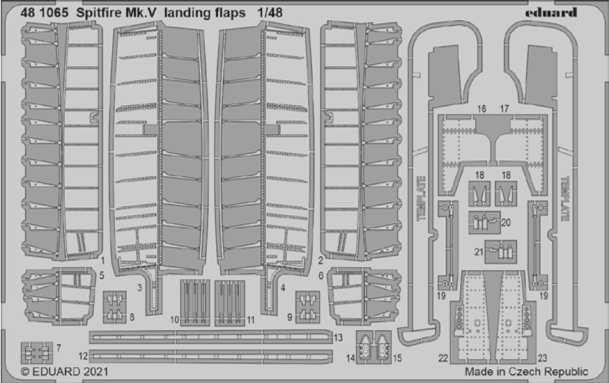 Eduard 481065 1:48 Supermarine Spitfire Mk.V Landing Flaps