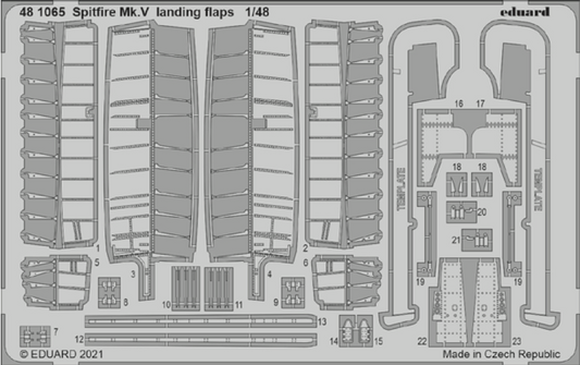 Eduard 481065 1:48 Supermarine Spitfire Mk.V Landing Flaps