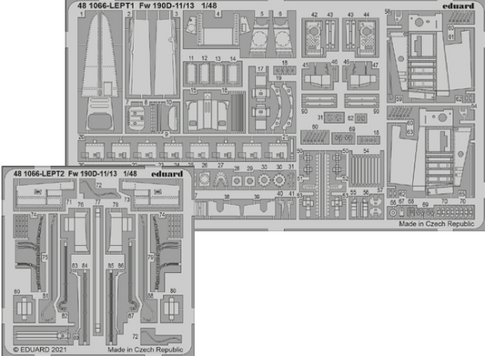 Eduard 481066 1:48 Focke-Wulf Fw-190D-11/13 Detail Set