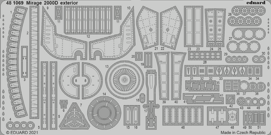 Eduard 481069 1:48 Dassault Mirage 2000D Exterior