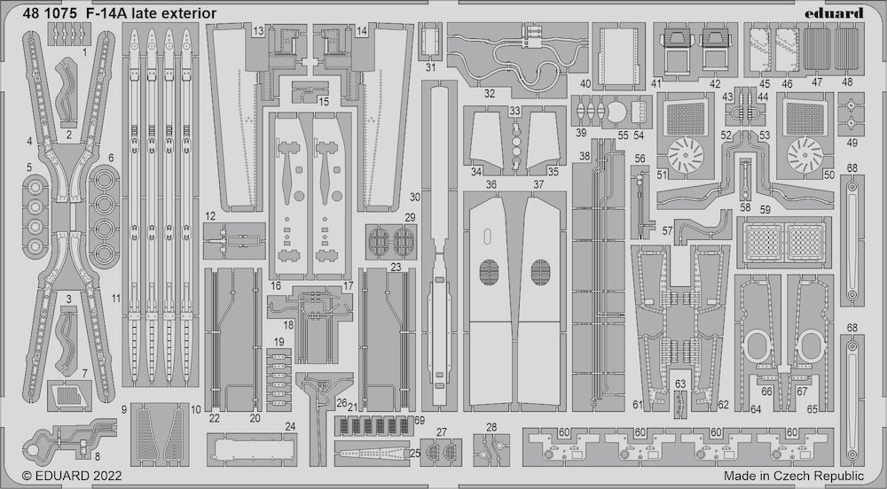 Eduard 481075 1:48 Grumman F-14A Tomcat Late Exterior