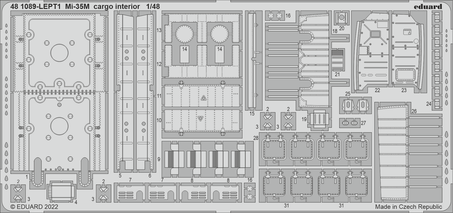 Eduard 481089 1:48 MiL Mi-35M Cargo Interior