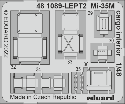 Eduard 481089 1:48 MiL Mi-35M Cargo Interior