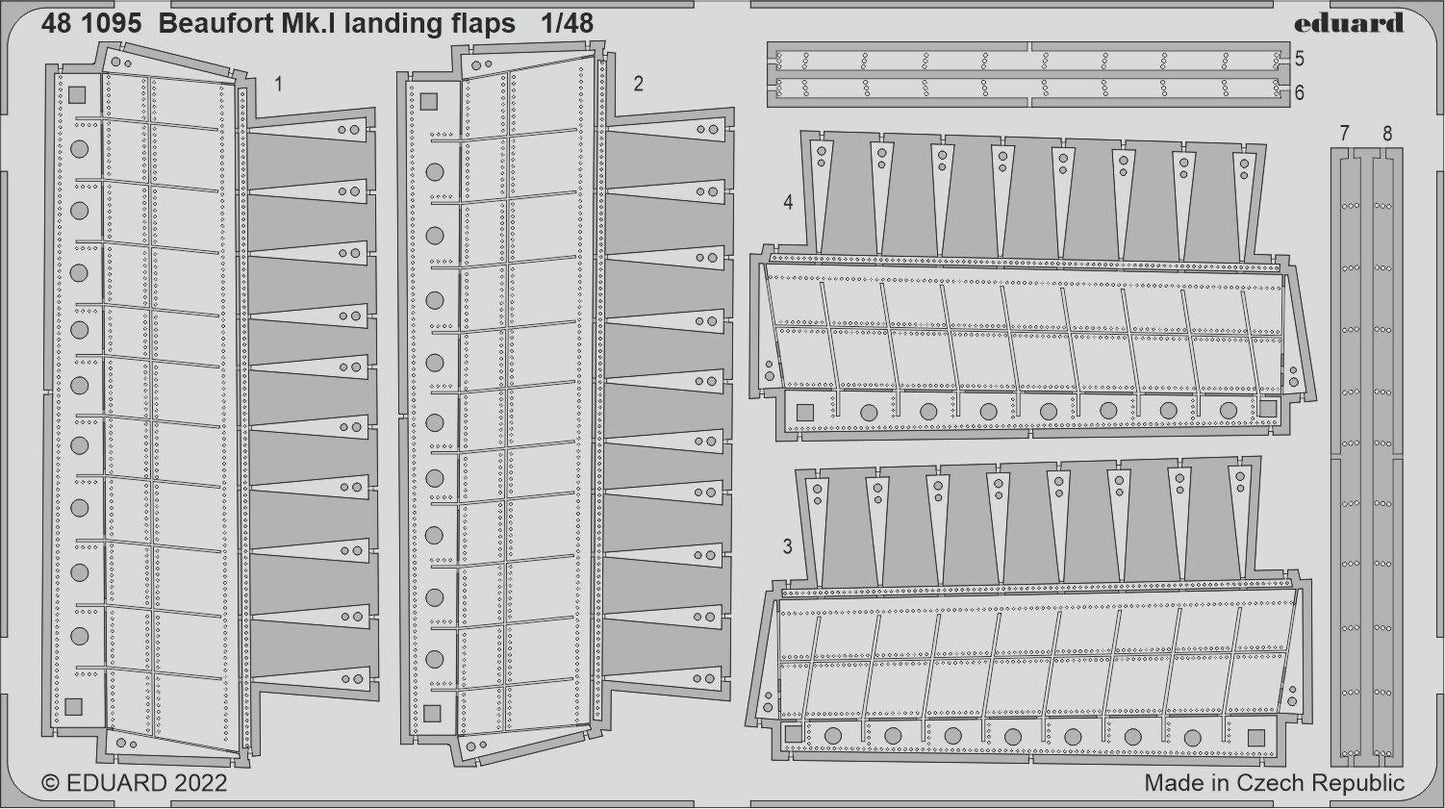 Eduard 481095 1:48 Bristol Beaufort Mk.I Landing Flaps
