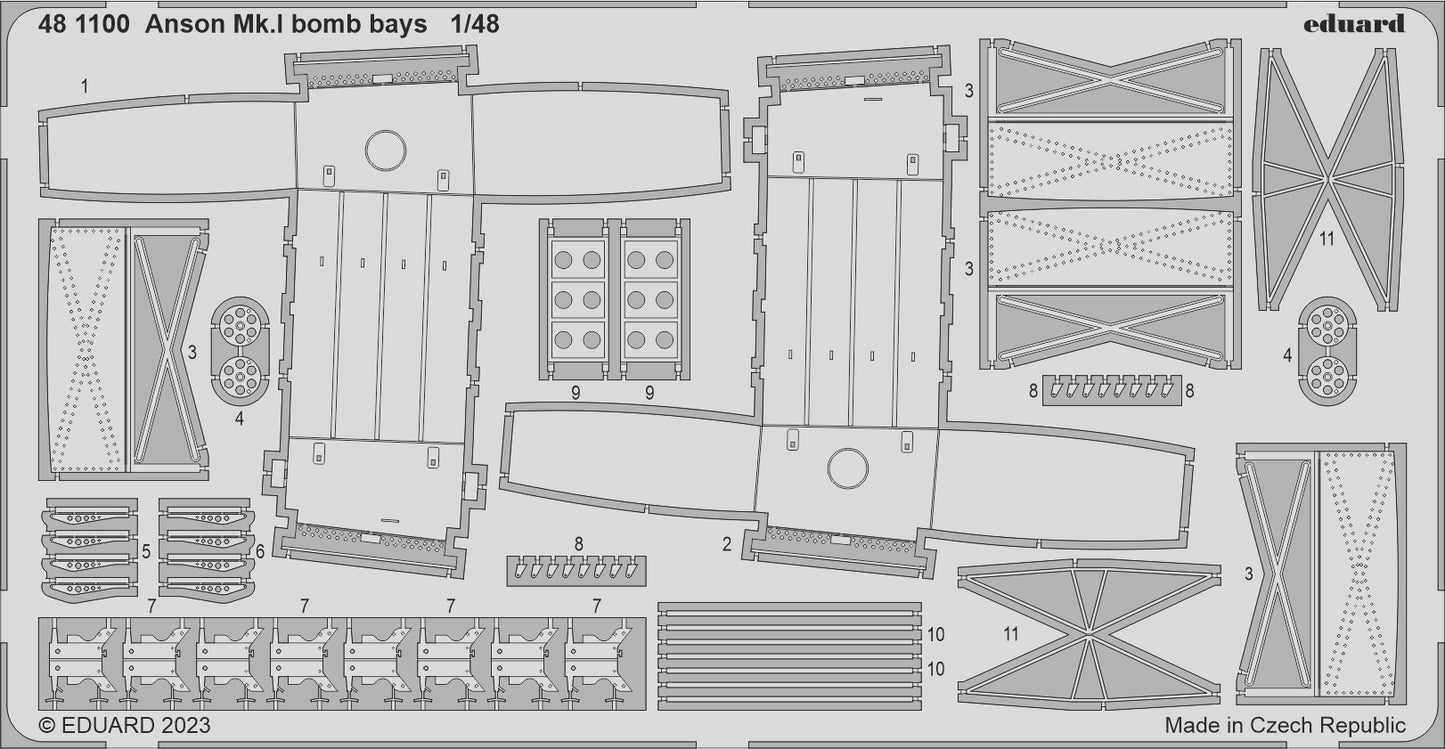 Eduard 481100 1:48 Avro Anson Mk.I Bomb Bays