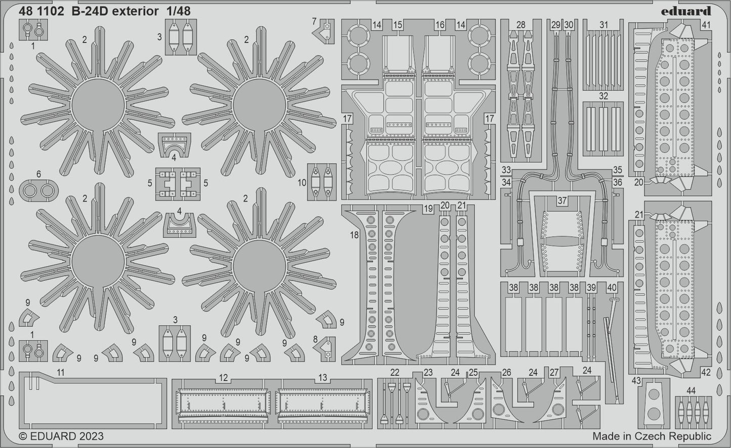 Eduard 481102 1:48 Consolidated B-24D Liberator Exterior