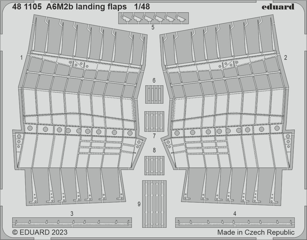 Eduard 481105 1:48 Mitsubishi A6M2b Zero Fighter Model 21 Landing Flaps