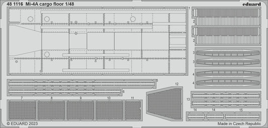 Eduard 481116 1:48 Mil Mi-4A cargo floor to be used with Trumpeter