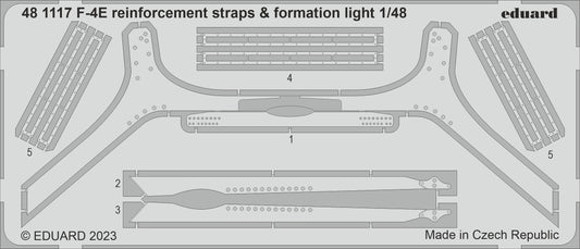 Eduard 481117 1:48 F-4E Phantom reinforcement straps & formation lights to be used with Meng