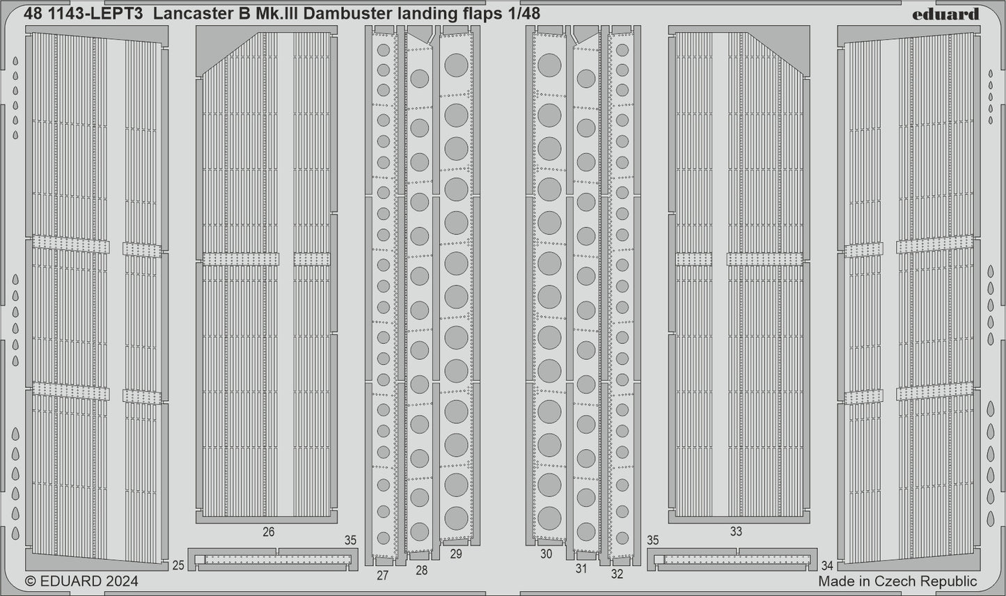 Eduard 481134 1:48 Avro Lancaster B Mk.III Dambuster landing flaps