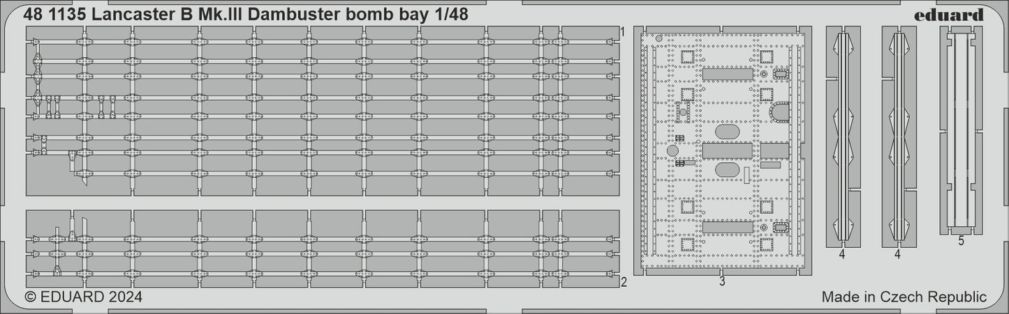 Eduard 481135 1:48 Avro Lancaster B Mk.III Dambuster bomb bay