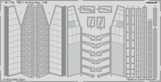 Eduard 481139 1:48 Douglas TBD-1 'Devastator' landing flaps