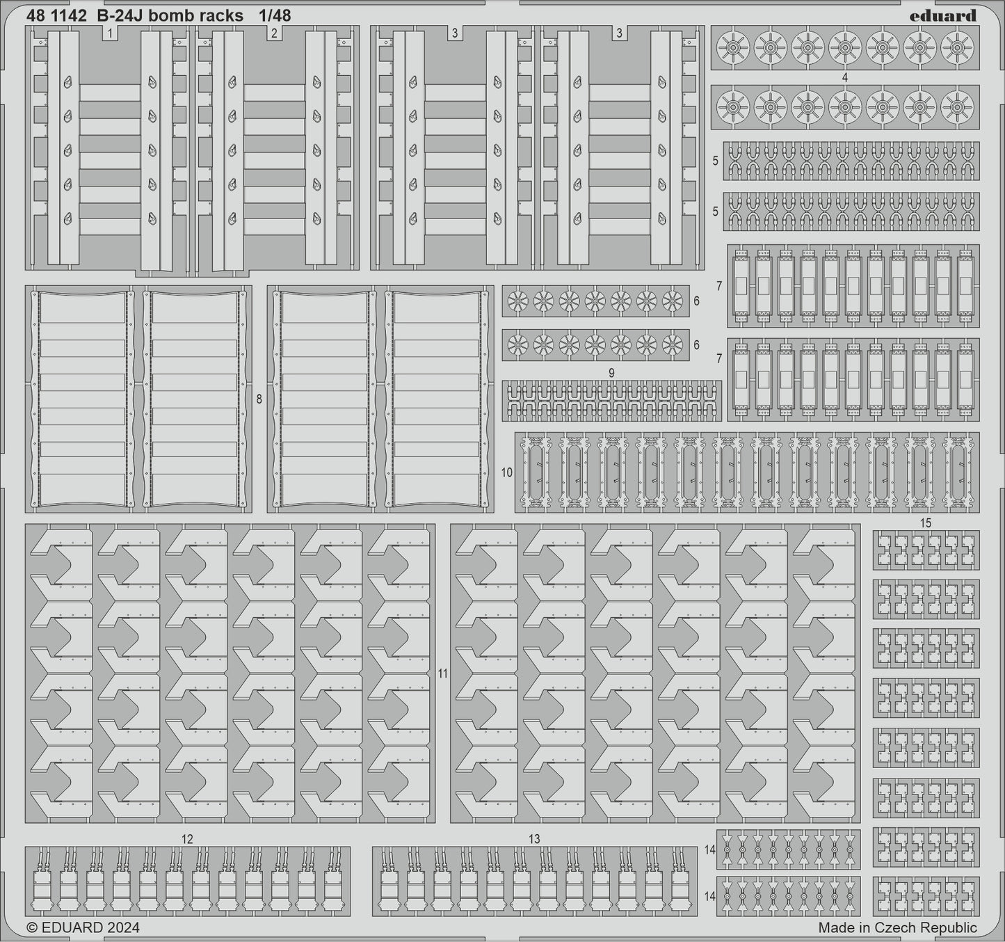 Eduard 481142 1:48 B-24J Bomb Racks