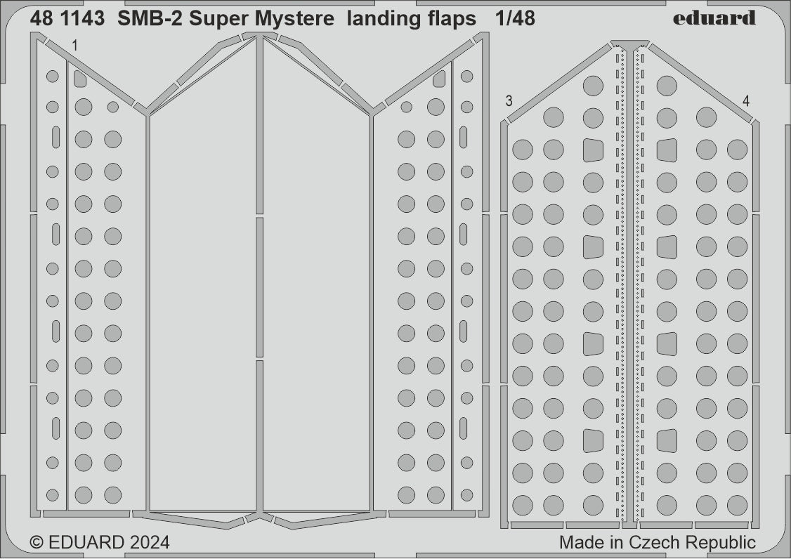 Eduard 481143 1:48 Dassault SMB-2 Super Mystere landing flaps