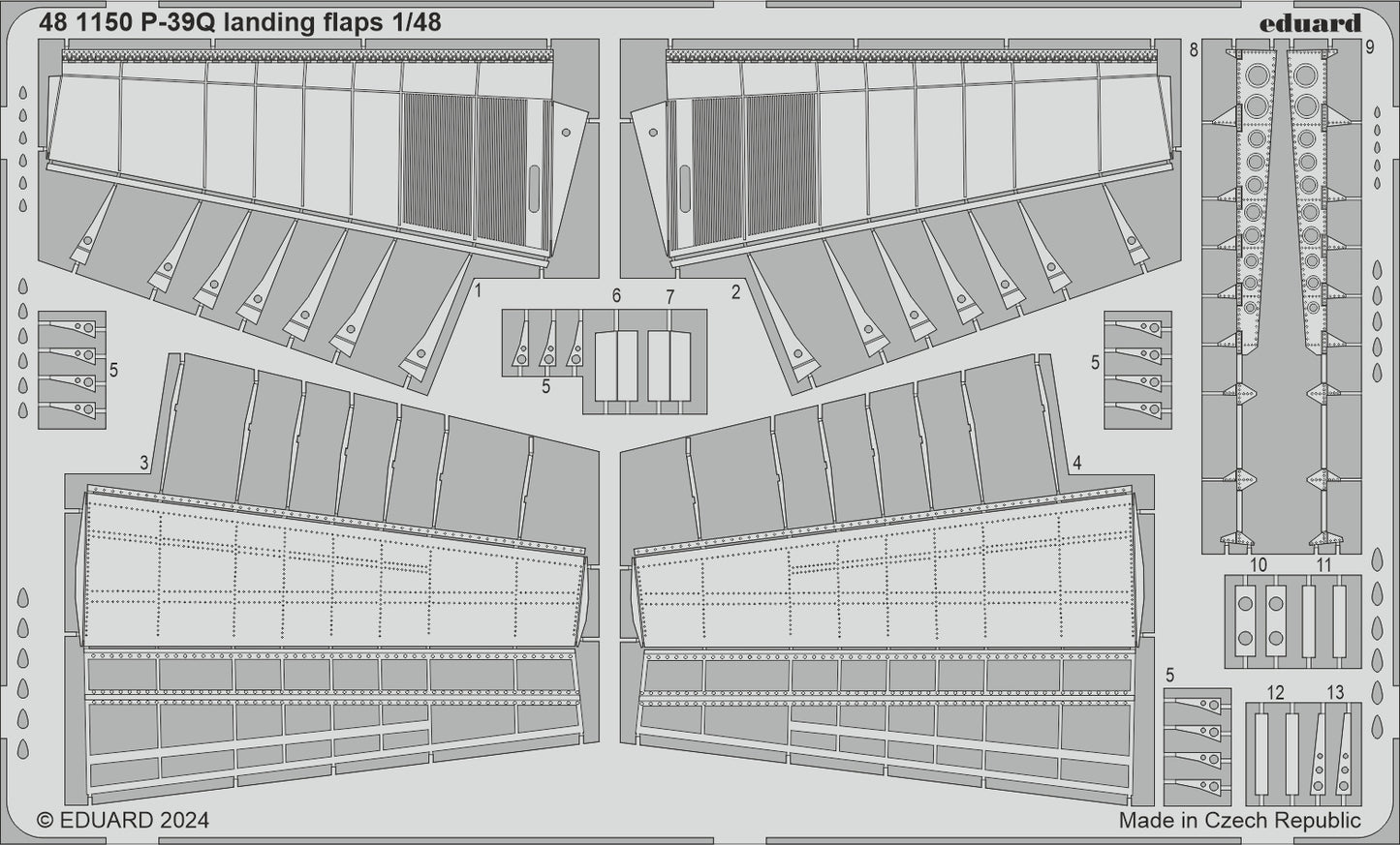 Eduard 481150 1:48 Bell P-39Q Airacobra landing flaps