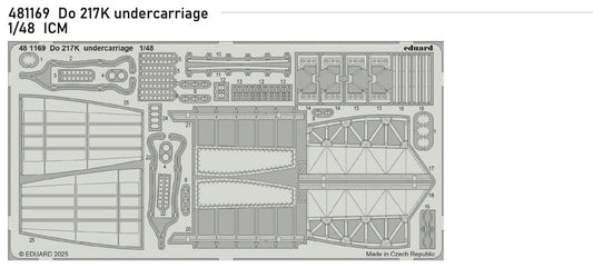 Eduard 481169 1:48 Dornier Do-217K-1 undercarriage