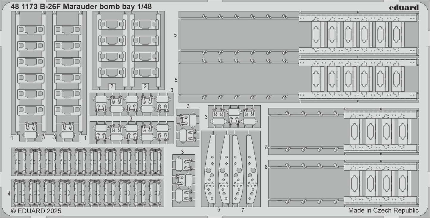 Eduard 481173 1:48 Martin B-26F Marauder bomb bay