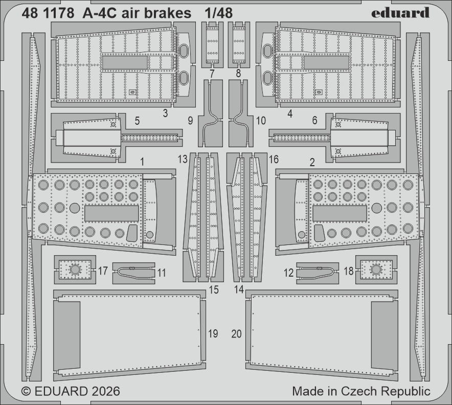 Eduard 481178 1:48 Douglas A-4C Skyhawk air brakes