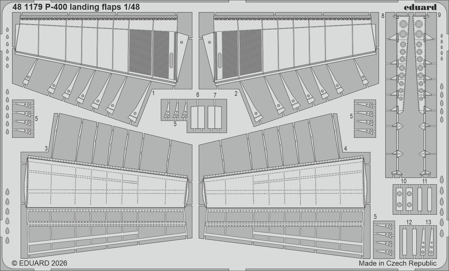 Eduard 481179 1:48 Bell P-400 landing flaps