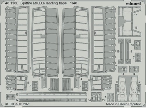 Eduard 481180 1:48 Supermarine Spitfire Mk.IXe landing flaps