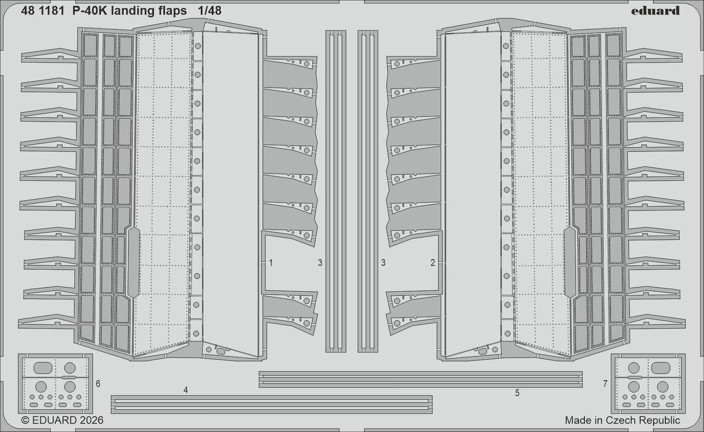 Eduard 481181 1:48 Curtiss P-40K landing flaps