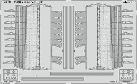 Eduard 481181 1:48 Curtiss P-40K landing flaps