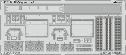 Eduard 481184 1:48 Bell AH-6J Guns