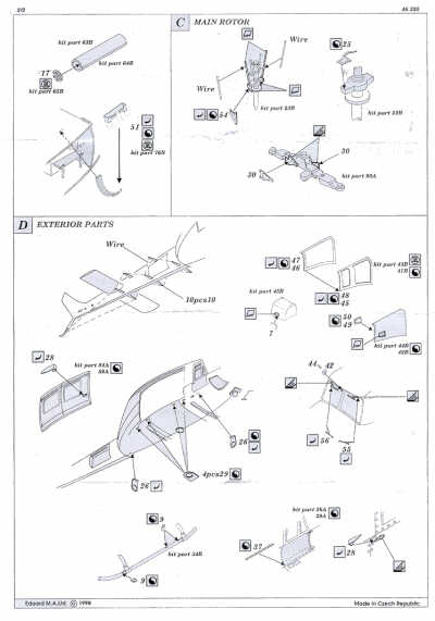 Eduard 48235 1:48 Bell UH-1N Detail Set