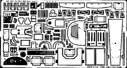 Eduard 48261 1:48 North-American B-25J Mitchell Detail Set
