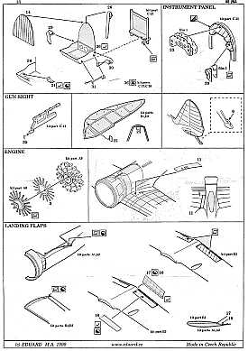 Eduard 48264 1:48 Nakajima Ki-27 Nate Detail Set