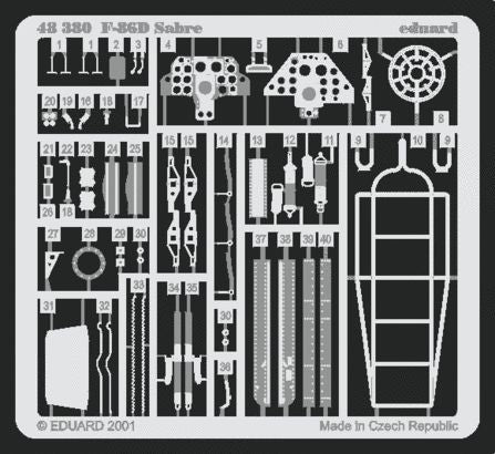 Eduard 48380 1:48 F-86D Sabre Dog to be used with Monogram and Revell