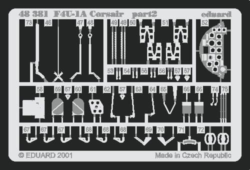 Eduard 48381 1:48 Vought F4U-1A Corsair Detail Set