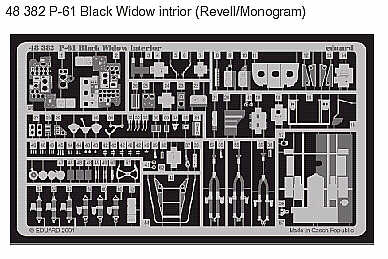 Eduard 48382 1:48 Northrop P-61A/P-61B 'Black Widow' Interior