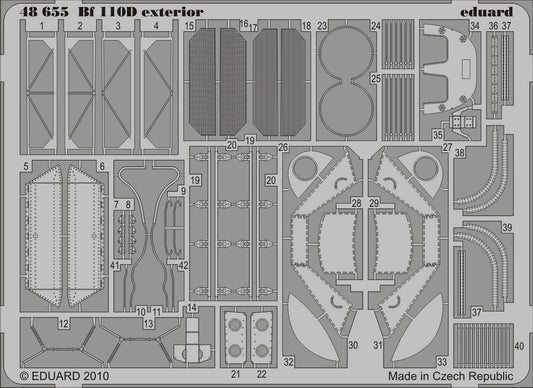 Eduard 48655 1:48 Messerschmitt Bf-110D-3 exterior