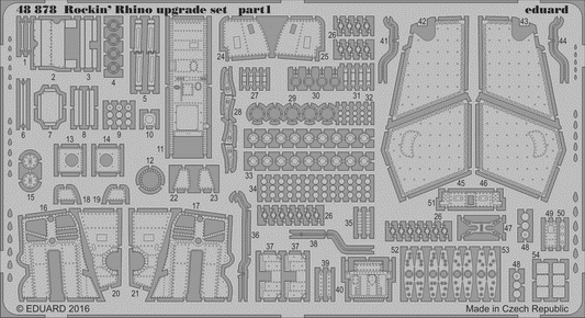 Eduard 48878 1:48 Rockin Rhino McDonnell F-4J Phantom II Etched Upgrade Set