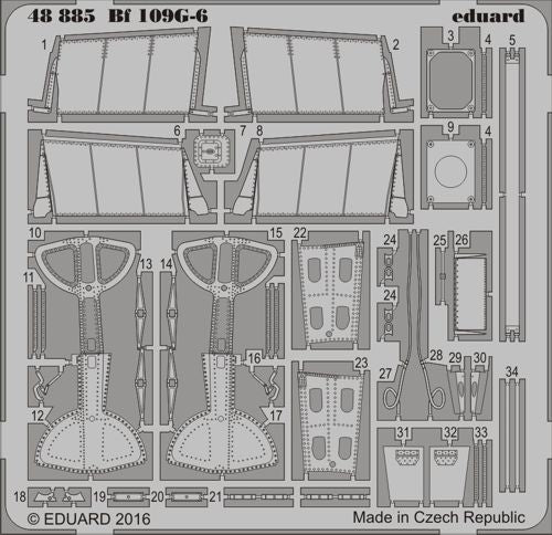 Eduard 48885 1:48 Messerschmitt Bf-109G-6