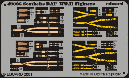 Eduard 49006 1:48 RAF WWII seatbelts