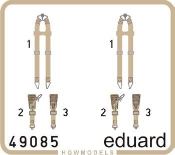 Eduard 49085 1:48 Seatbelts Luftwaffe WWII Bombers SUPERFABRIC