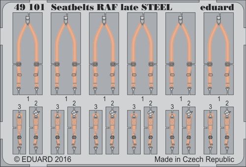 Eduard 49101 1:48 Seatbelts RAF Late STEEL