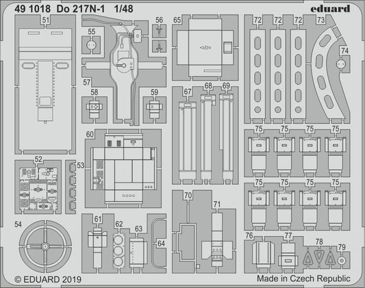 Eduard 491018 1:48 Dornier Do-217N-1 Detailing Set